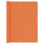 altanafskærmning 120x400 cm oxfordstof orange