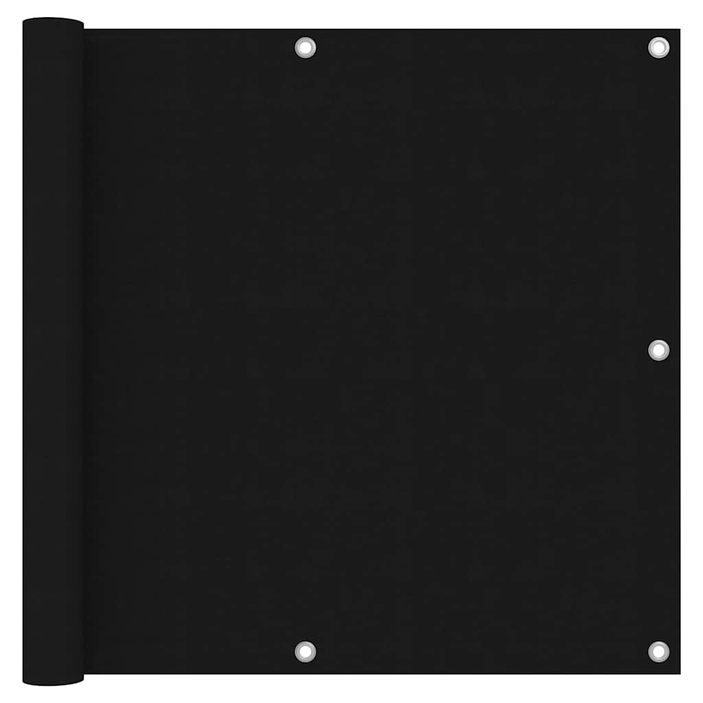 altanafskærmning 90x300 cm oxfordstof sort billede