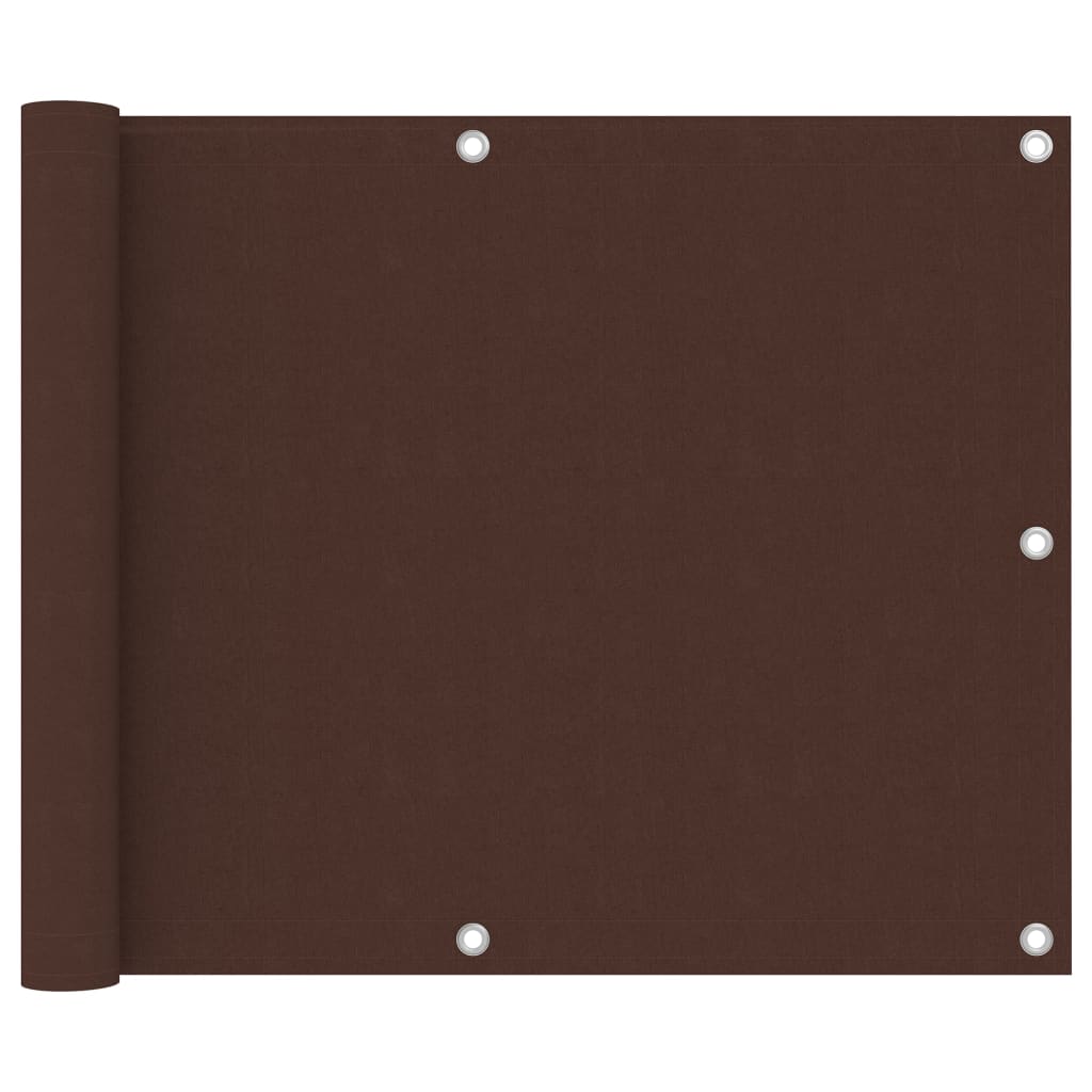 altanafskærmning 75x300 cm oxfordstof brun billede