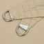 solsejl 2,5x2,5 m firkantet oxfordstof beige