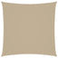 solsejl 4,5x4,5 m firkantet oxfordstof beige