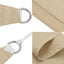solsejl 2x4,5 m rektangulær oxfordstof beige