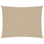 solsejl 2,5x3,5 m rektangulær oxfordstof beige