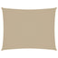solsejl 3x6 m rektangulær oxfordstof beige