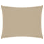 solsejl 3,5x4,5 m rektangulær oxfordstof beige