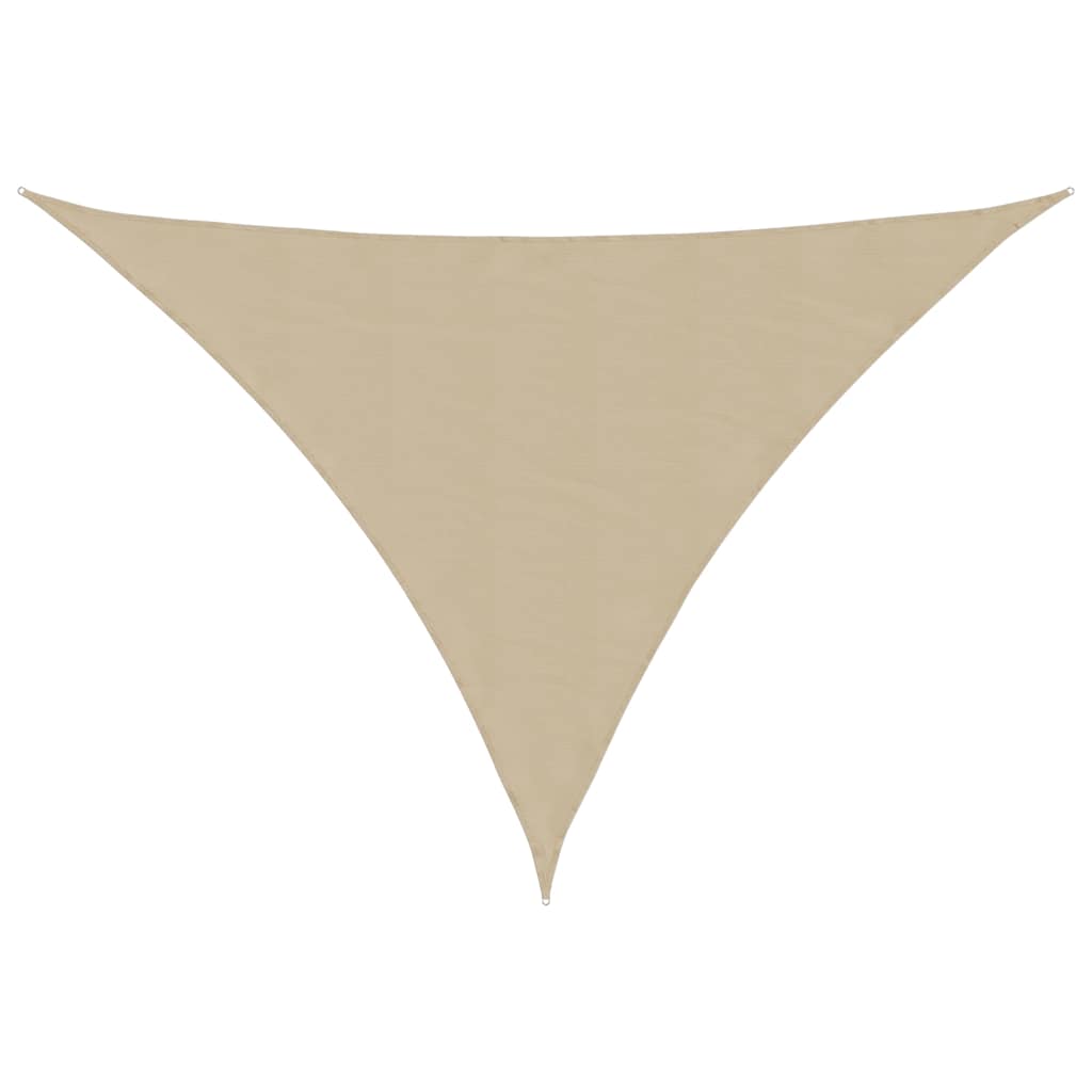solsejl 3x4x4 m trekantet oxfordstof beige
