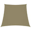 solsejl 2/4x3 m trapezformet oxfordstof beige