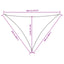 solsejl 2,5x2,5x3,5 m trekantet oxfordstof hvid