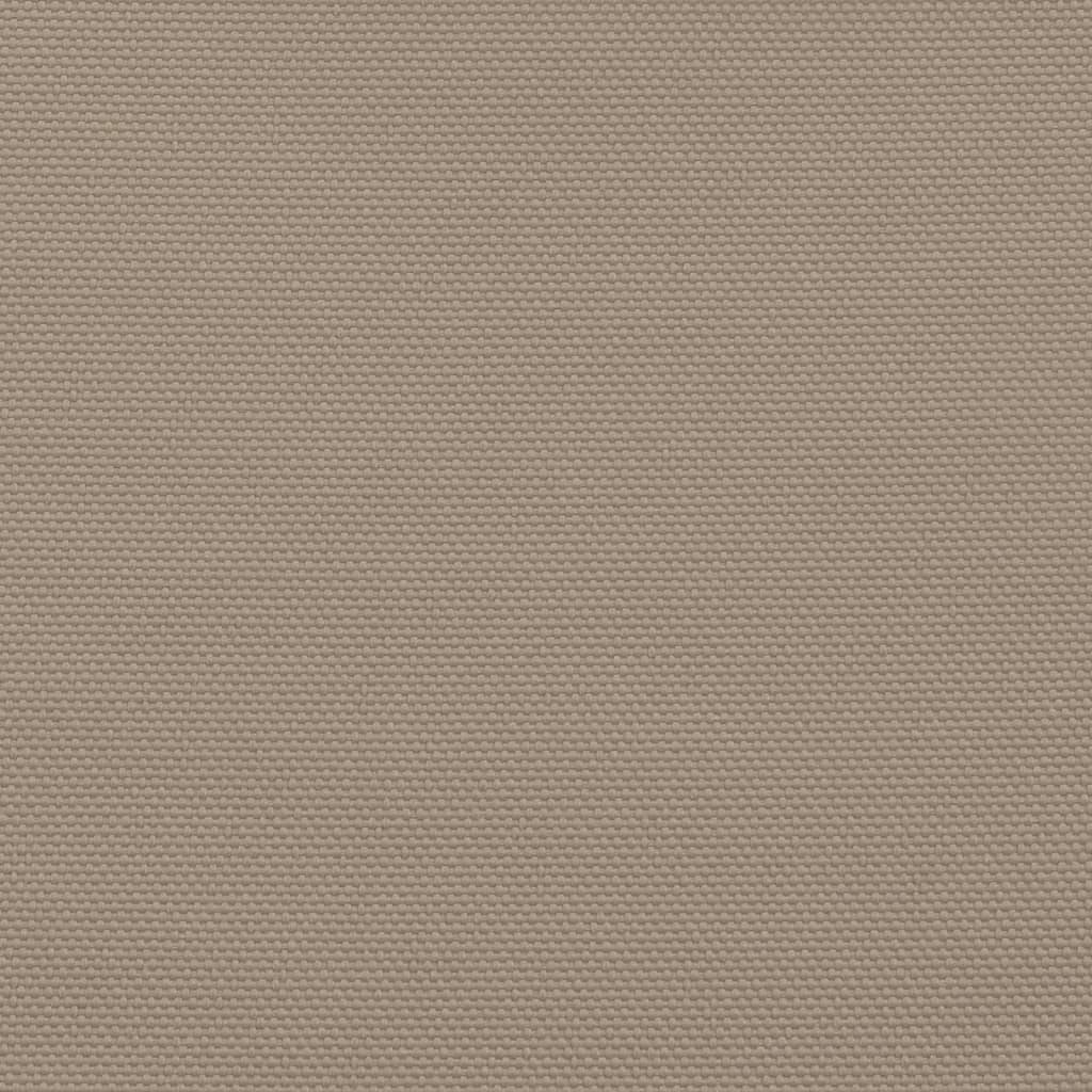 solsejl 6x8 m rektangulær oxfordstof gråbrun