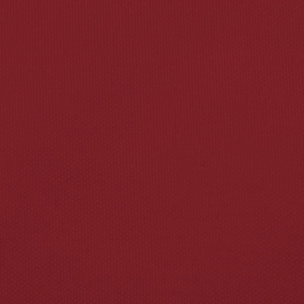 solsejl 2x2,5 m rektangulær oxfordstof rød