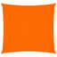 solsejl 2,5x2,5 m firkantet oxfordstof orange