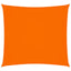 solsejl 4,5x4,5 m firkantet oxfordstof orange