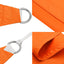 solsejl 3x6 m rektangulær oxfordstof orange