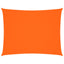 solsejl 3,5x4,5 m rektangulær oxfordstof orange