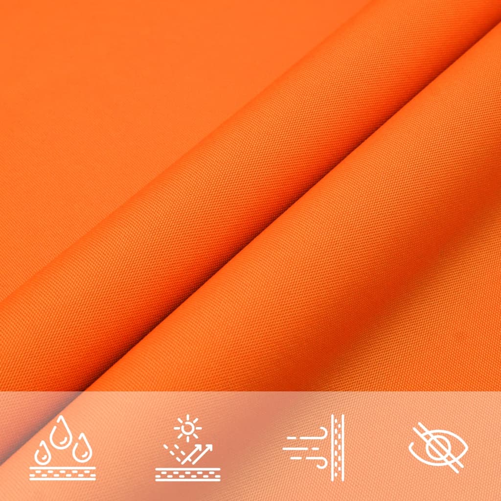 solsejl 3x3x3 m oxfordstof trekantet orange