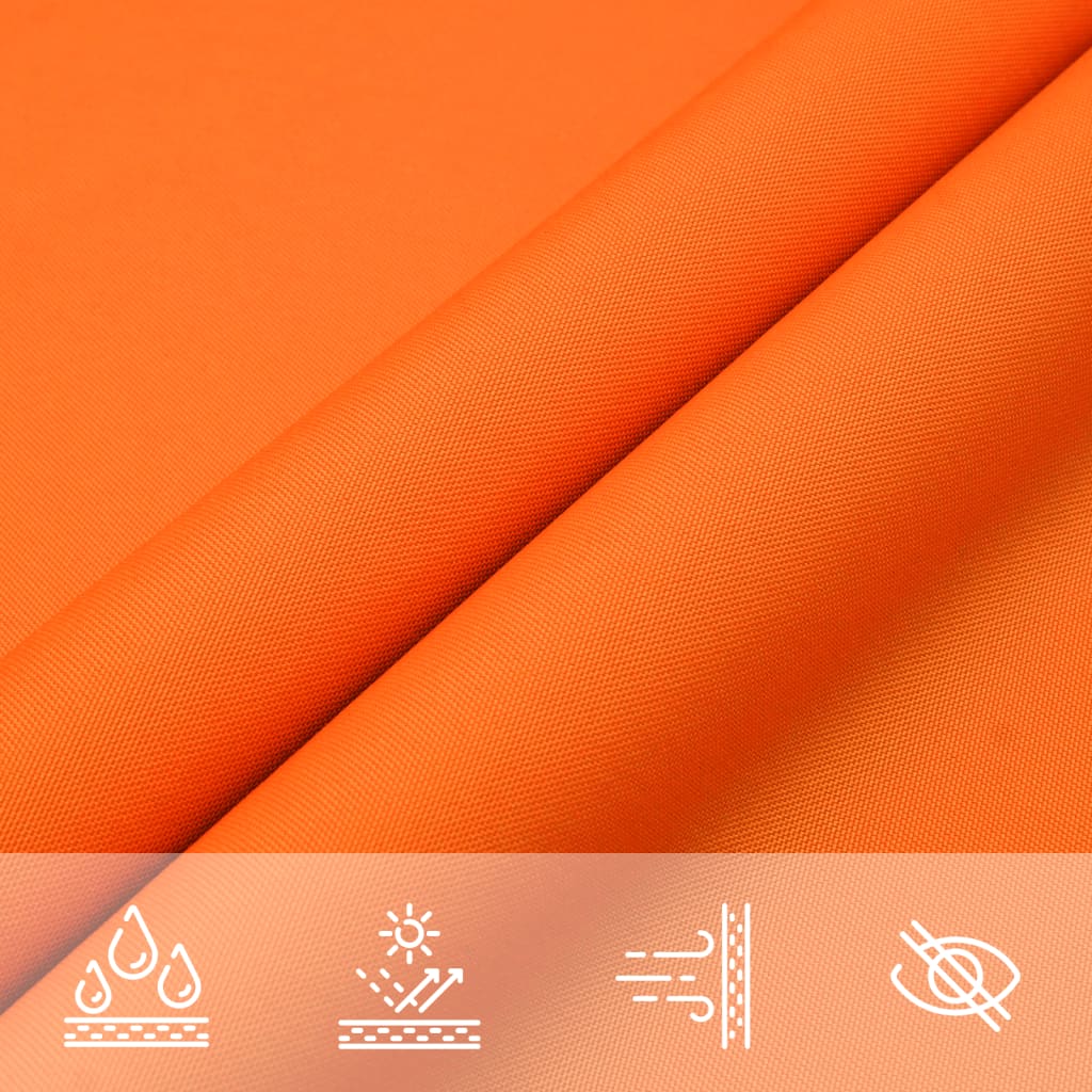 solsejl 3x3x4,24 m trekantet oxfordstof orange