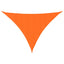 solsejl 3,5x3,5x4,9 m trekantet oxfordstof orange