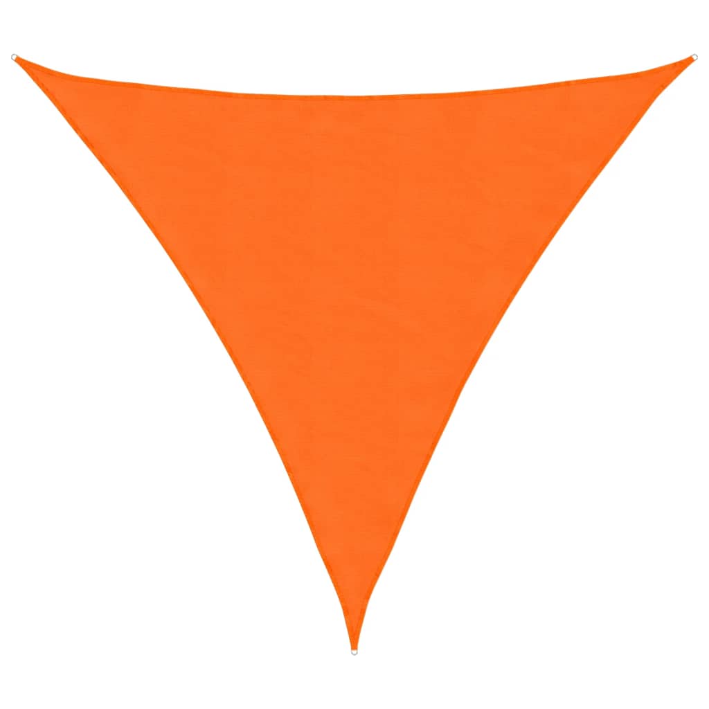 solsejl 4,5x4,5x4,5 m oxfordstof trekantet orange