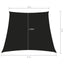solsejl 2/4x3 m trapezformet oxfordstof sort