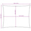 solsejl 2,5x3,5 m rektangulær oxfordstof brun