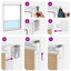 udendørs rullegardin 85 (B) x 140 (H) cm beige