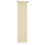 udendørs rullegardin 65 (B) x 230 (H) cm HDPE cremefarvet