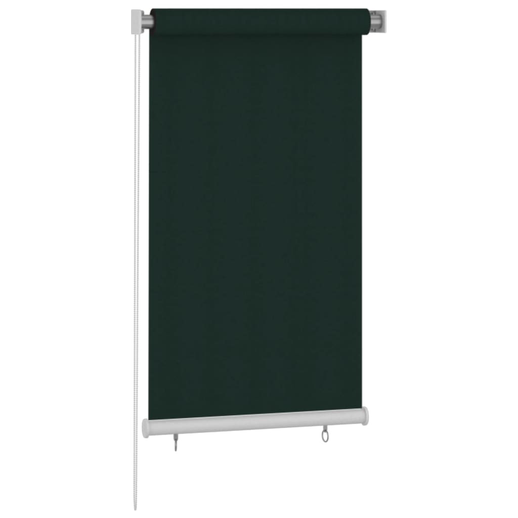udendørs rullegardin 85 (B) x 140 (H) cm HDPE mørkegrøn