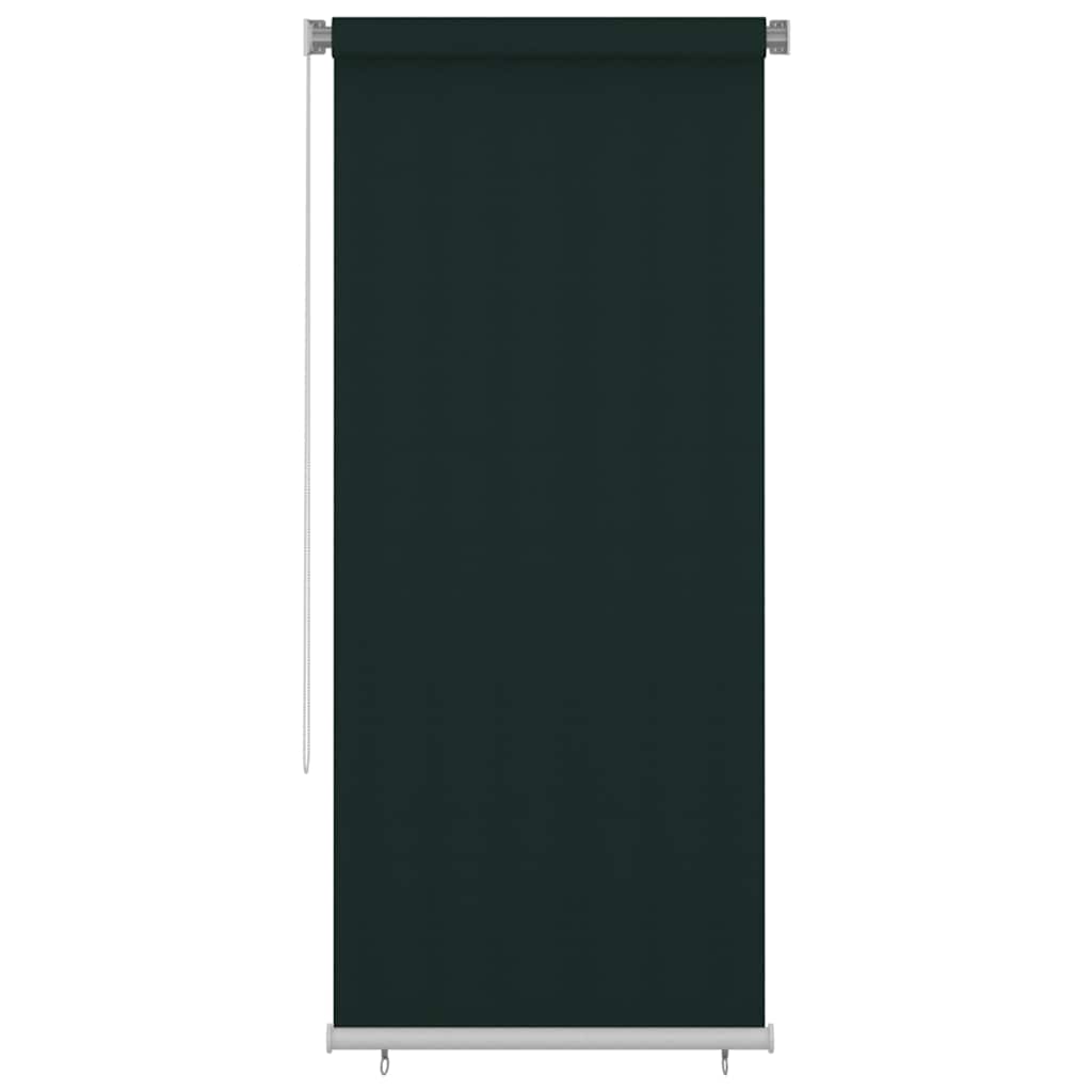 udendørs rullegardin 105 (B) x 230 (H) cm HDPE mørkegrøn