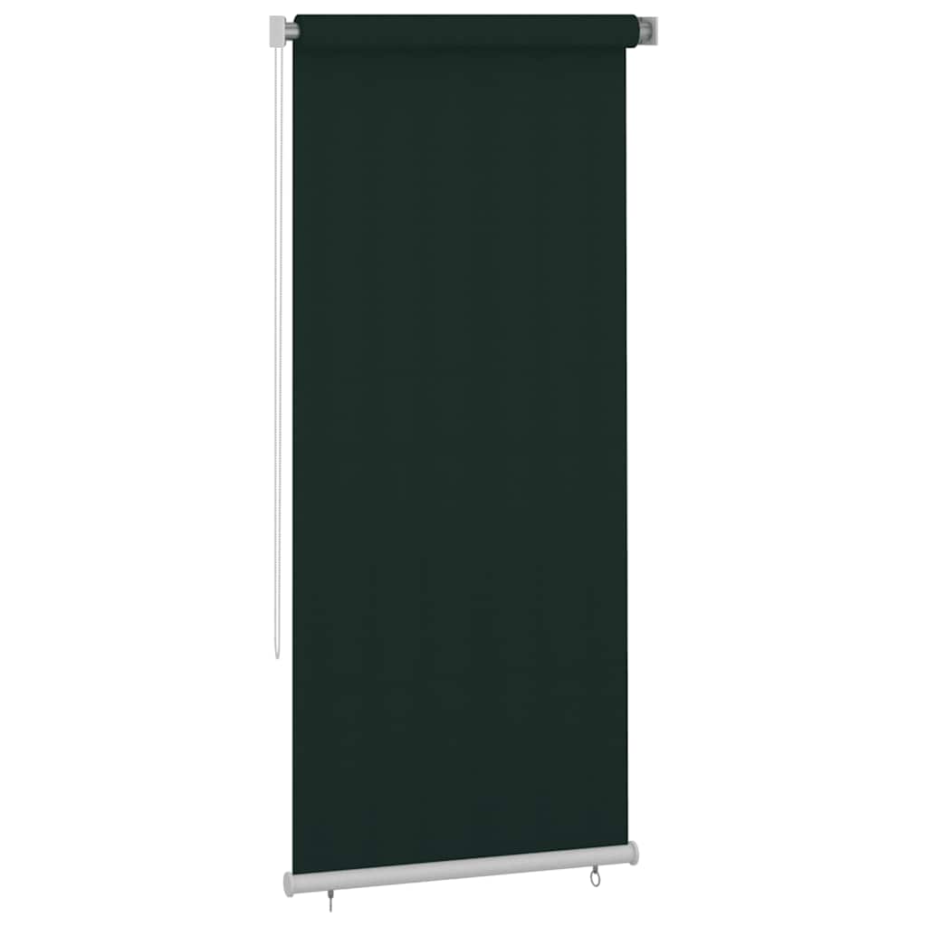 udendørs rullegardin 105 (B) x 230 (H) cm HDPE mørkegrøn