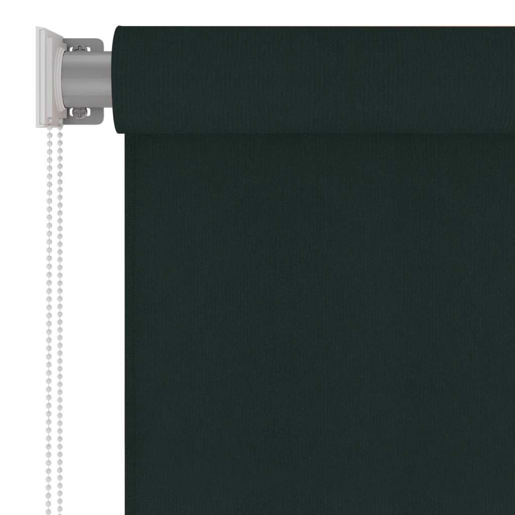 udendørs rullegardin 105 (B) x 230 (H) cm HDPE mørkegrøn