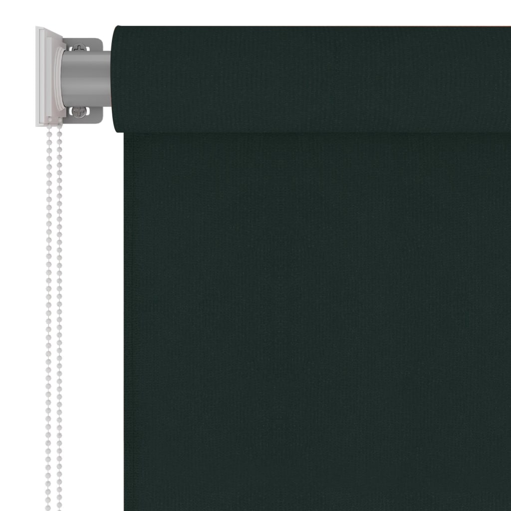 udendørs rullegardin 145 (B) x 230 (H) cm HDPE mørkegrøn