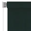udendørs rullegardin 185 (B) x 230 (H) cm HDPE mørkegrøn