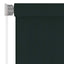 udendørs rullegardin 245 (B) x 230 (H) cm HDPE mørkegrøn