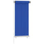 udendørs rullegardin 65 (B) x 140 (H) cm HDPE blå
