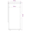udendørs rullegardin 65 (B) x 230 (H) cm HDPE blå