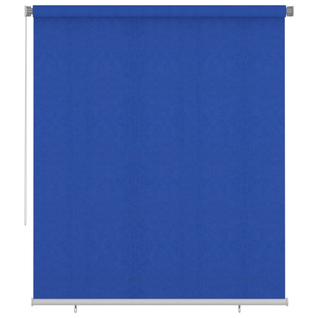 udendørs rullegardin 205 (B) x 230 (H) cm HDPE blå