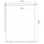 udendørs rullegardin 185 (B) x 230 (H) cm brun