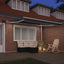 Markiseramme med LED -strimmellys Hvid 300 x 250 cm Aluminium