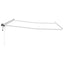 Markiseramme med LED -strimmellys Hvid 500 × 300 cm Aluminium