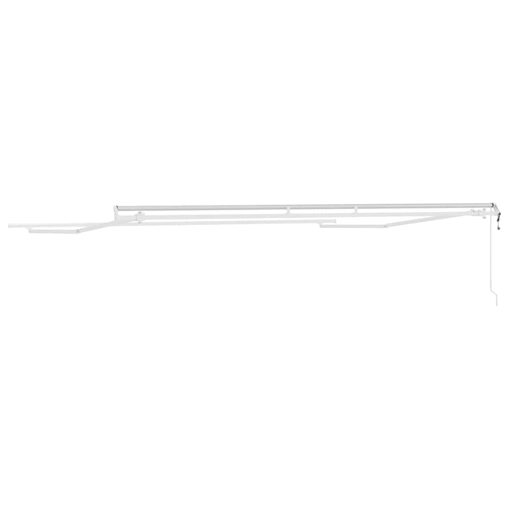 Markiseramme Hvid 500 × 300 cm Aluminium