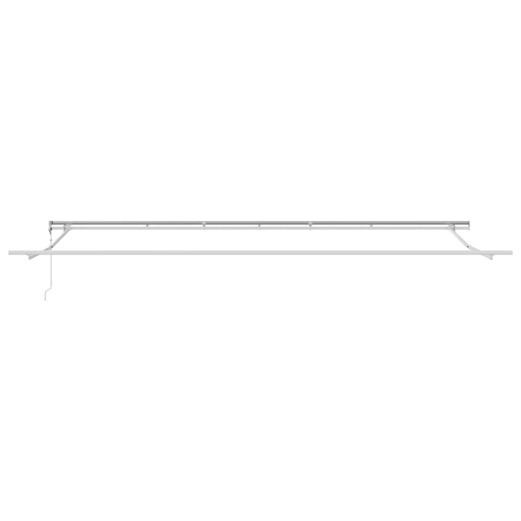 Markiseramme Hvid 600 × 300 cm Aluminium