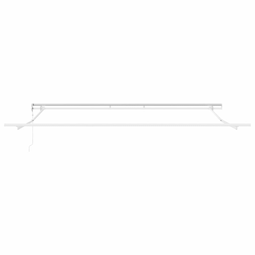 Markiseramme Hvid 500 × 350 cm Aluminium