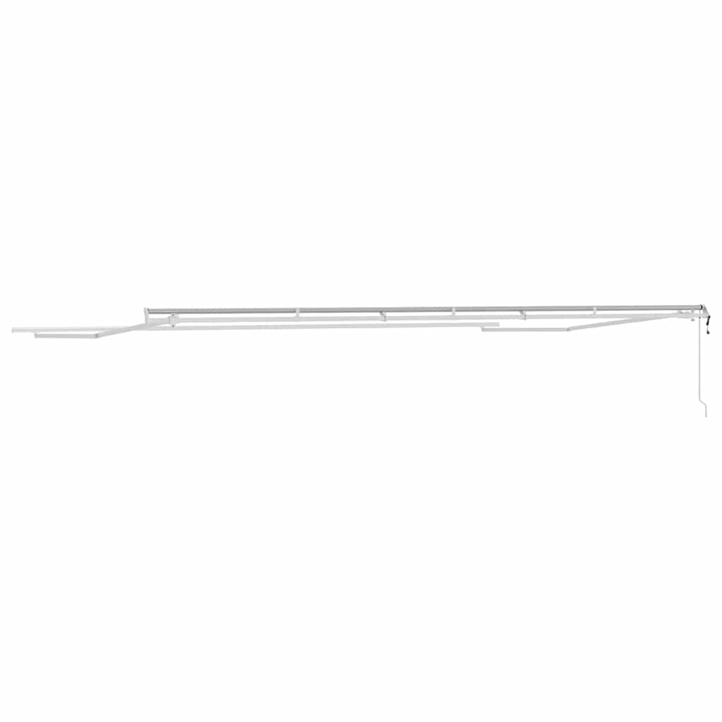 Markiseramme Hvid 600 × 350 cm Aluminium