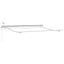 Markiseramme Hvid 3 x 2,5 m Aluminium