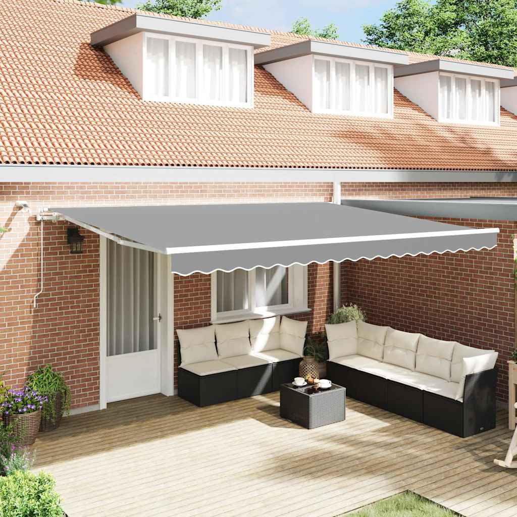 Markiseramme Hvid 400 × 300 cm Aluminium