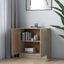 bogreol 82,5x30,5x80 cm konstrueret træ sonoma-eg
