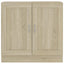 bogreol 82,5x30,5x80 cm konstrueret træ sonoma-eg