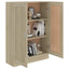 bogskab 82,5x30,5x115 cm konstrueret træ sonoma-eg