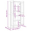 bogskab 82,5x30,5x185,5 cm konstrueret træ sonoma-eg