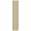 vitrineskab 82,5x30,5x150 cm konstrueret træ sonoma-eg